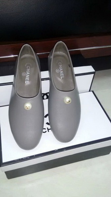 CHANEL Shallow mouth flat shoes Women--044